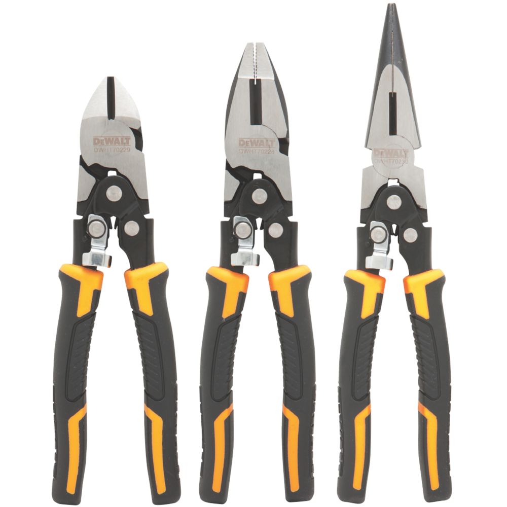 DeWalt  Compound Action Pliers Set 3 Pcs