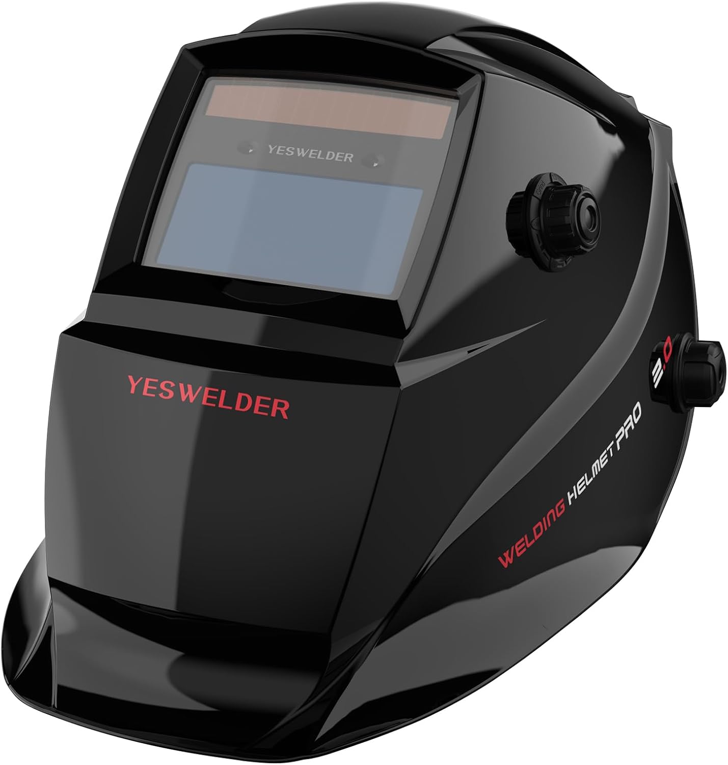 YESWELDER True Colour 92.5x42.5mm Welding Mask, Solar Powered Auto Darkening Welding Helmet, Wide Shade 4/9-13 Weld Helmet Hood for TIG MIG ARC