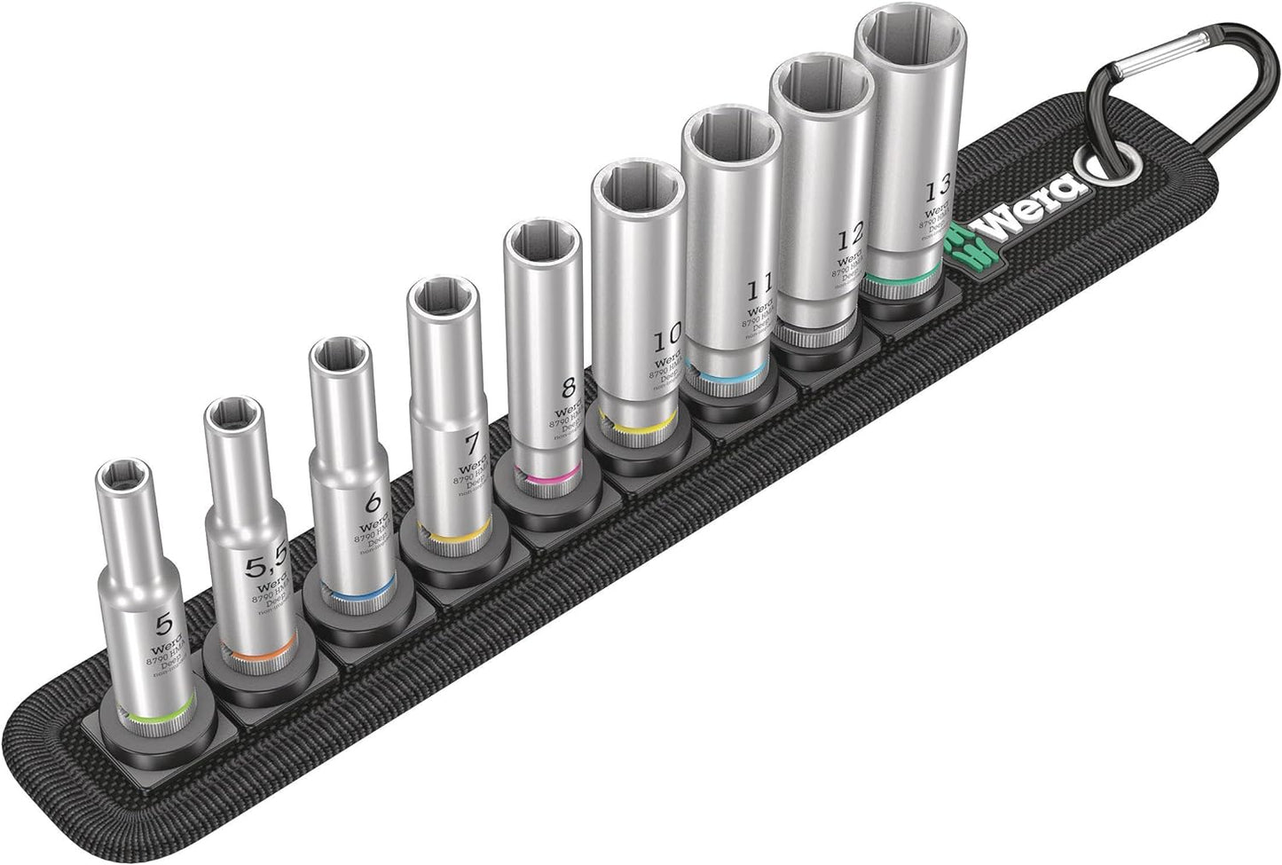 Wera Belt A Deep 1 Socket Set of 9 Metric 1/4in Drive