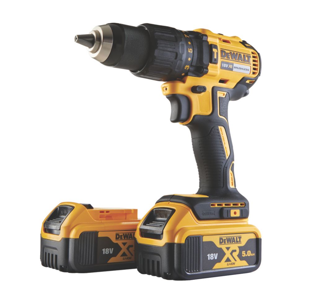 DeWalt DCD778P2T-SFGB 18V 2 x 5.0Ah Li-Ion XR Brushless Cordless Combi Drill