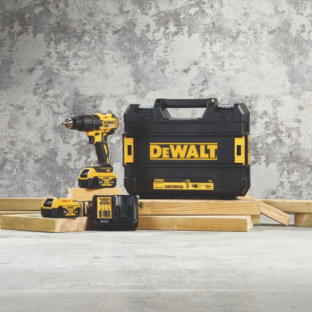 DeWalt DCD778P2T-SFGB 18V 2 x 5.0Ah Li-Ion XR Brushless Cordless Combi Drill